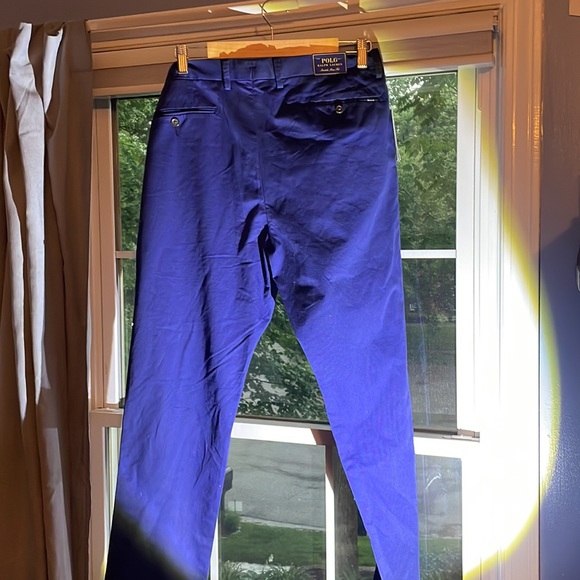 Polo Ralph Lauren Men’s Stretch Slim Fit Classic Dress Pants in Navy - Picture 5 of 6